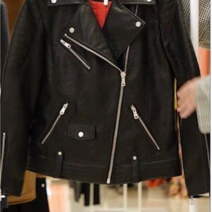 Avec Les Filles Black Leather Jacket